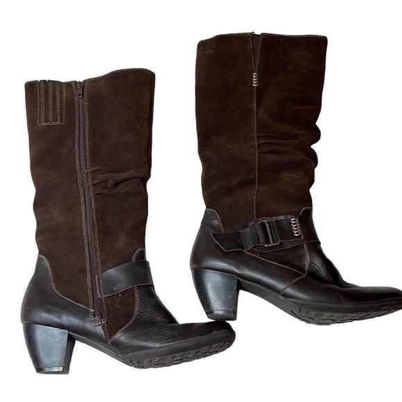 Alpina Fleece Lined Brown Leather/Suede Buckle Boots. Size 7.5. - Picture 6 of 16